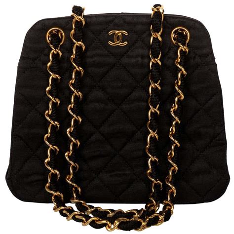 black chanel bag with gold chain|chanel quilted handbag gold chain.